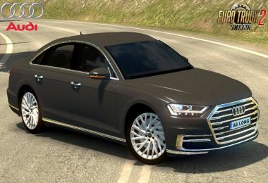 Audi A8 Long 2018 + Interior v1.0 (Reworked) 1.30.x