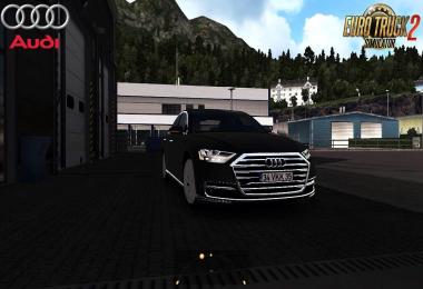 Audi A8 Long 2018 + Interior v1.0 (Reworked) 1.30.x