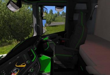 Scania 2016 S & R Black Orange Interior v1.0