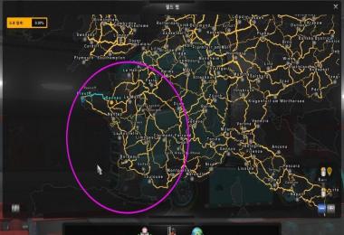 Yellow Lines for Roads in France v2.4
