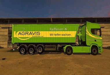 Agricultural trailer with DH v1.0