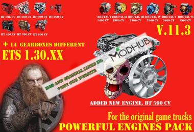 Pack Powerful engines + gearboxes v11.3 for 1.30.x