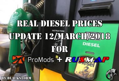 REAL DIESEL PRICES PROMODS v2.26 & RUSMAP V1.8