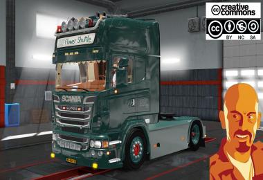 SCANIA DQF FLOWER SHUTTLE (RECOVERED) 1.28 - 1.30.x