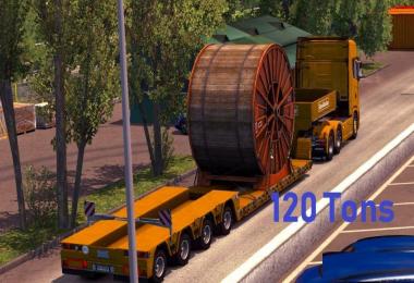 120 Tons Heavy Cargo Trailers v1.0