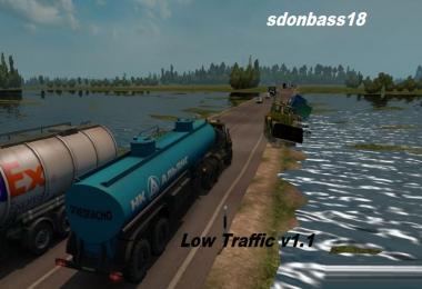 Less traffic for the map Severe Russia for ETS2 v1.1