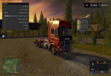 Scania V8 hook lift with rail trailer v1.0.4.2