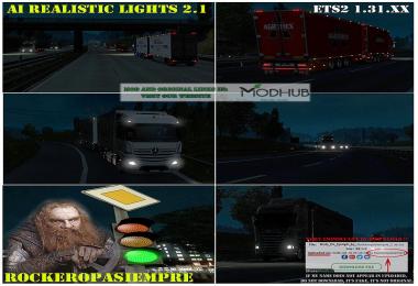 AI Realistic lights v2.1 for ETS2 1.31.x