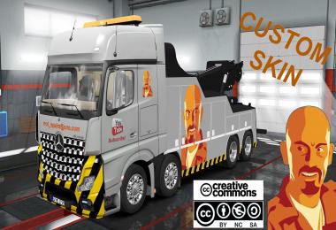 CUSTOM SKIN FOR MERCEDES BENZ ACTROS MPIV CRANE TRUCK ETS2 1.31.x