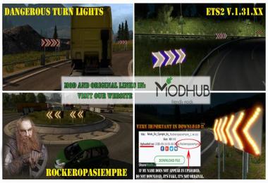 Dangerous Turn Lights ETS2 1.31.x