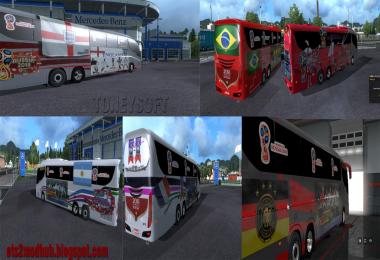 Bus skin pack Russia fifa world cup 2018 v1.0