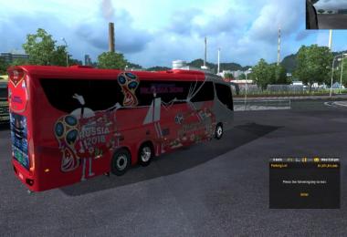 Bus skin pack Russia fifa world cup 2018 v1.0