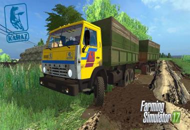 Kamaz 55102 + Trailers Nefaz v1.0