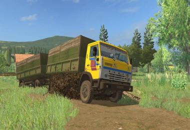 Kamaz 55102 + Trailers Nefaz v1.0