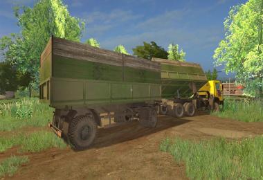 Kamaz 55102 + Trailers Nefaz v1.0