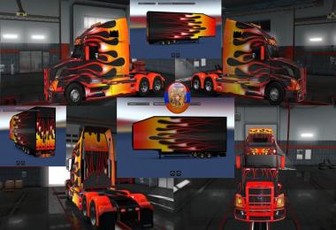 Volvo VNL670 Flame Combo Skin Packs 1.31.2.2s