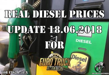 Real Diesel Prices for ETS2 map (upd. 18.06)