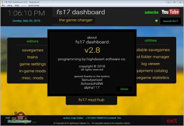 FS17 Dashboard v2.9