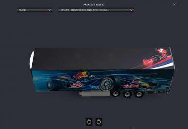 Kogel Trailer F1 Red Bull Racing Formula One Team