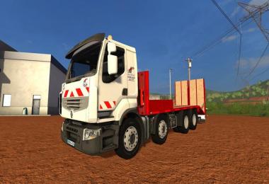 Renault low loader truck with folding ramps v1.0.0.1