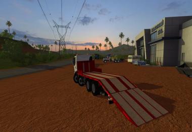 Renault low loader truck with folding ramps v1.0.0.1