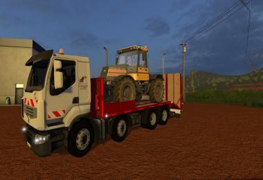 Renault low loader truck with folding ramps v1.0.0.1