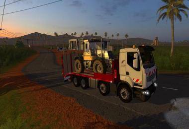 Renault low loader truck with folding ramps v1.0.0.1