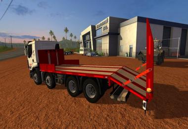 Renault low loader truck with folding ramps v1.0.0.1