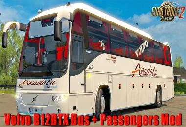 Volvo B12BTX Bus + Passengers Mod v1.0 1.31