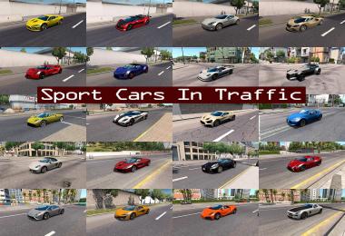 Sport Cars Traffic Pack ATS by TrafficManiac v1.3