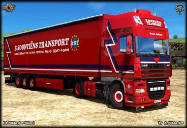 DAF XF 105 B.Soontiens Transport Combo Skin v1.0