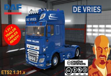 DAF XF 116 DE VRIES + TRAILER (RECOVERED) ETS2 1.31.x