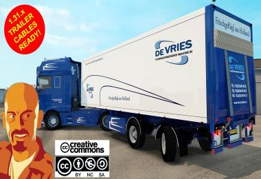 DAF XF 116 DE VRIES + TRAILER (RECOVERED) ETS2 1.31.x