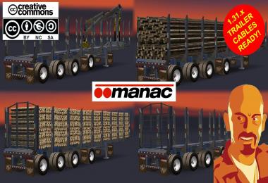 MANAC 4 AXIS LOG TRAILER ETS2 1.31.x