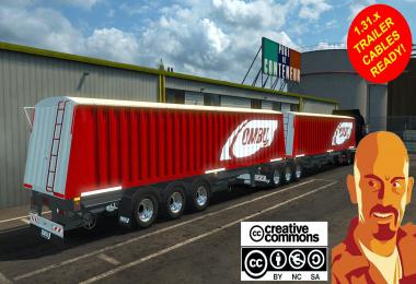 OMBU BI-TRAIN TRAILER (SINGLE & DOUBLE) ETS2 1.31.x