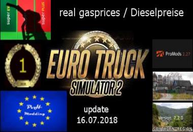 Real gasprices/Dieselpreise update 16.07 v2.2
