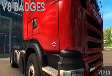 Scania G Series V8 Door Badges Adaption v1.0