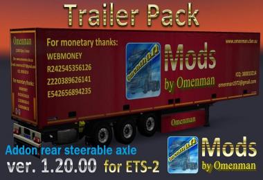 Addon Rear Steerable Axle Trailer Pack v1.20