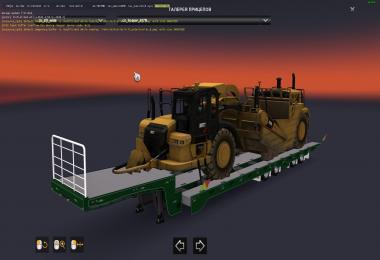 Heavy oversized trailers with machinery 1.32