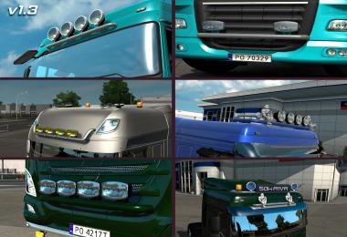 Kelsa Lightbars for DAF XF 105 & 106 v1.81