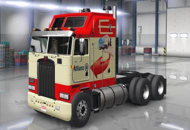 KENWORTH K100 ALLIANZ SKIN ETS2 & ATS v1.0