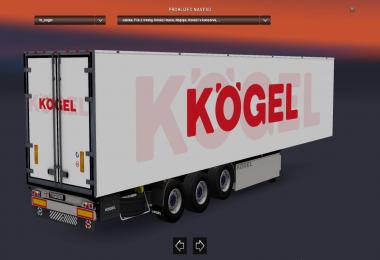 Kogel Trailer White Big Logo v1.0