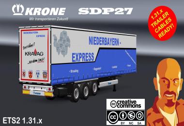 KRONE SDP27 STANDALONE TRAILER ETS2 1.31.x