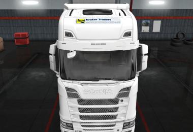 SKIN SCANIA S NEXT GEN 8X4 KRAKER TRAILERS v1.0