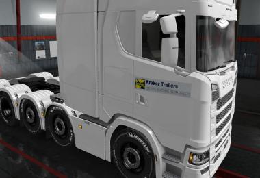 SKIN SCANIA S NEXT GEN 8X4 KRAKER TRAILERS v1.0