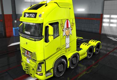 SKIN VOLVO FH16 2012 KICK BUTTOWSKI v1.0