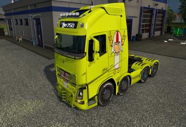 SKIN VOLVO FH16 2012 KICK BUTTOWSKI v1.0