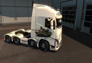 SKIN VOLVO FH16 2012 BY PENDRAGON TANK M1 ABRAMS v1.0