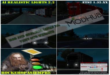 AI Realistic lights v2.2 for ETS2 1.31.x