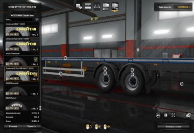 [ETS2] Real Trailer Tyres Mod v1.0 1.32.x